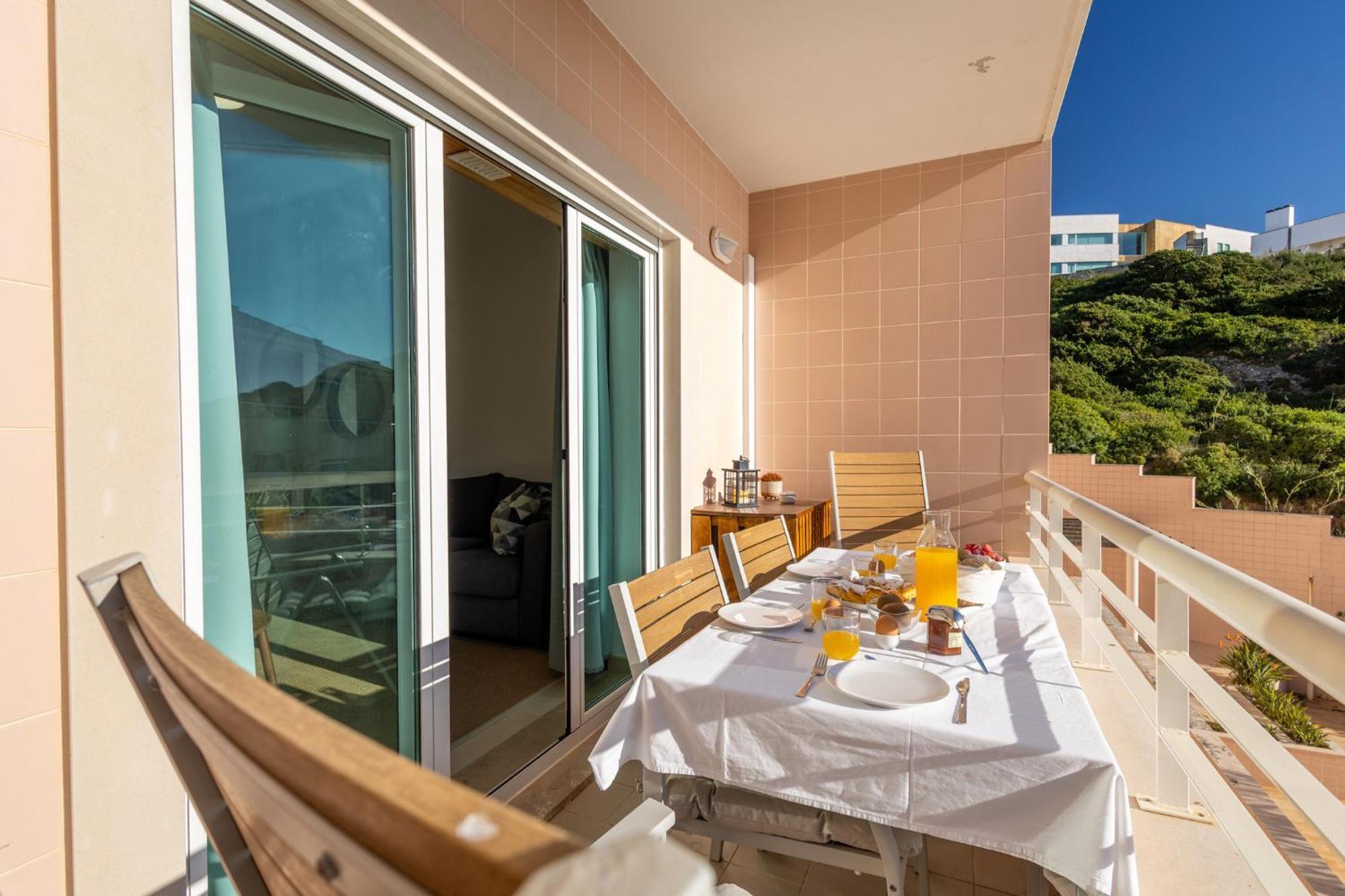 Bay View-T1 Apartment Sao Martinho do Porto Luaran gambar