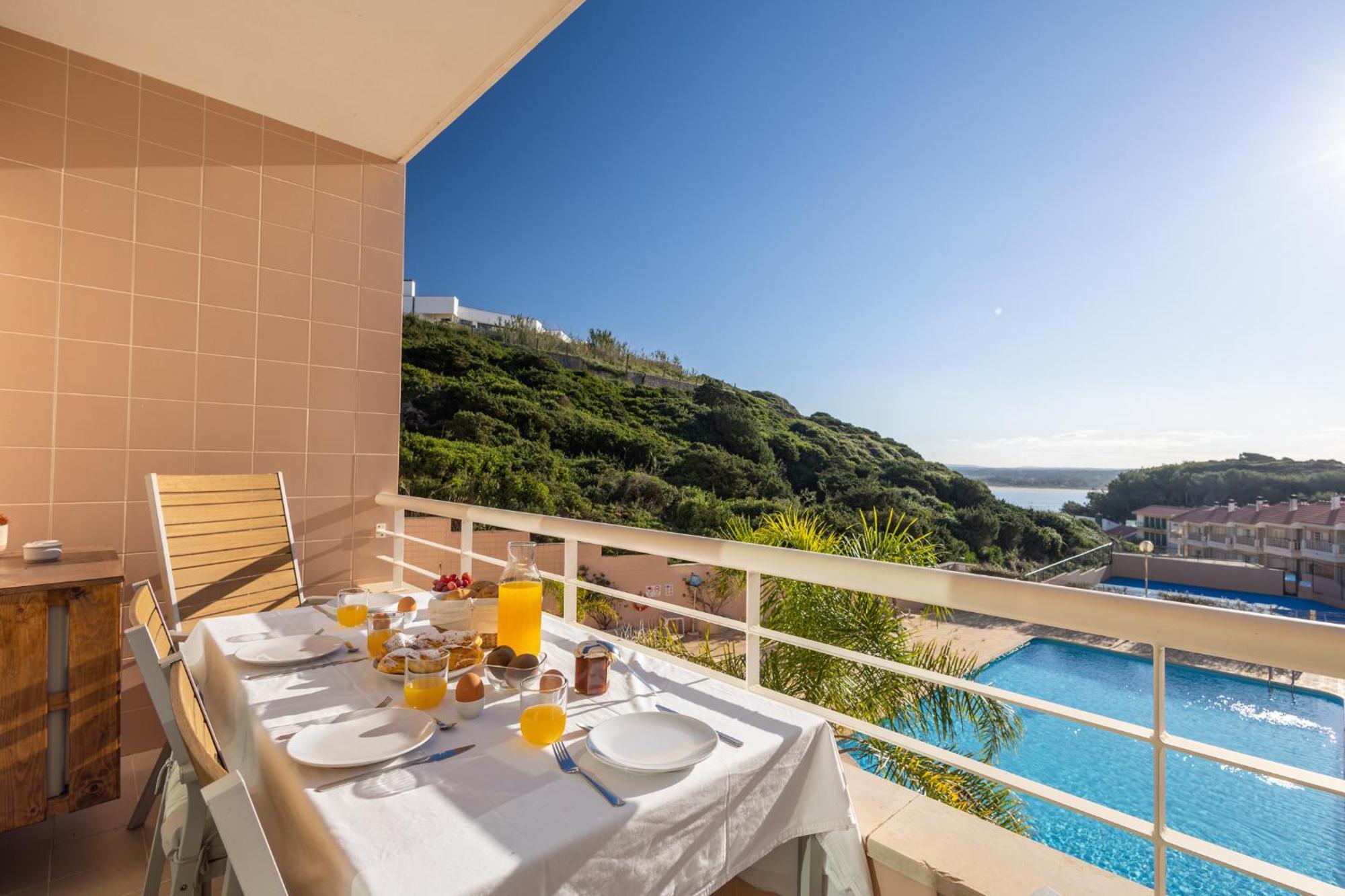 Bay View-T1 Apartment Sao Martinho do Porto Luaran gambar